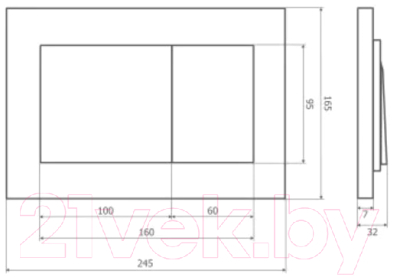 Изображение товара Кнопка для инсталляции Axus 097LS