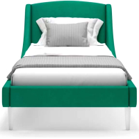Односпальная кровать Monofix Лотти 90x200 (микровелюр/зеленый) - 