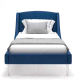 Односпальная кровать Monofix Лотти 90x200 (микровелюр/синий) - 