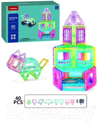 Изображение товара Конструктор магнитный Наша игрушка 7215