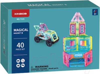 Изображение товара Конструктор магнитный Наша игрушка 7215