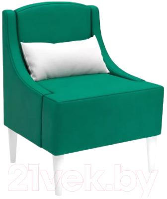 Кресло мягкое Mio Tesoro Лотти (велюр/зеленый №23)