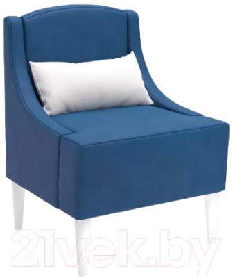 Кресло мягкое Mio Tesoro Лотти (велюр/синий №27)