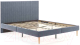 Двуспальная кровать Monofix Амма 160x200 (серый №32) - 