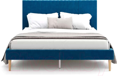 Двуспальная кровать Monofix Амма 160x200 (синий №26)