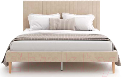 Двуспальная кровать Monofix Амма 160x200 (бежевый №18)