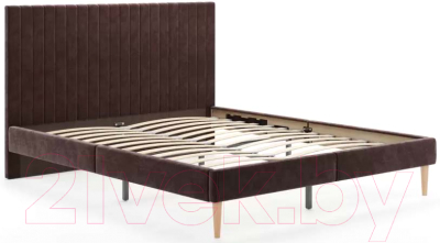 Двуспальная кровать Monofix Амма 160x200 (коричневый №24)