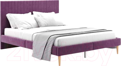 Двуспальная кровать Monofix Амма 160x200 (фиолетовый №25)