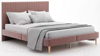 Двуспальная кровать Monofix Амма 160x200 (светло-коричневый №6)