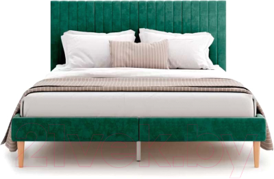 Двуспальная кровать Monofix Амма 160x200 (зеленый №33)
