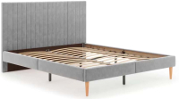 Двуспальная кровать Monofix Амма 160x200 (светло-серый №52) - 