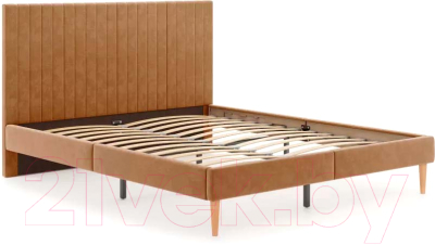 Двуспальная кровать Monofix Амма 160x200 (охра №62)