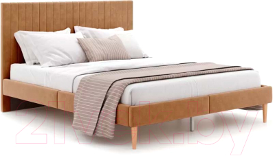 Двуспальная кровать Monofix Амма 160x200 (охра №62)