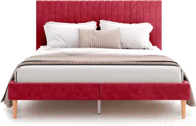 Двуспальная кровать Monofix Амма 160x200 (винный №63)