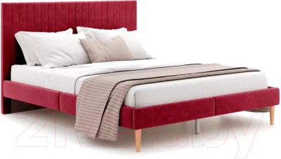 Двуспальная кровать Monofix Амма 160x200 (винный №63)