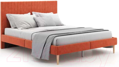 Двуспальная кровать Monofix Амма 160x200 (кирпичный №55)