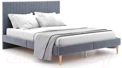 Двуспальная кровать Monofix Амма 140x200 (серый №32)