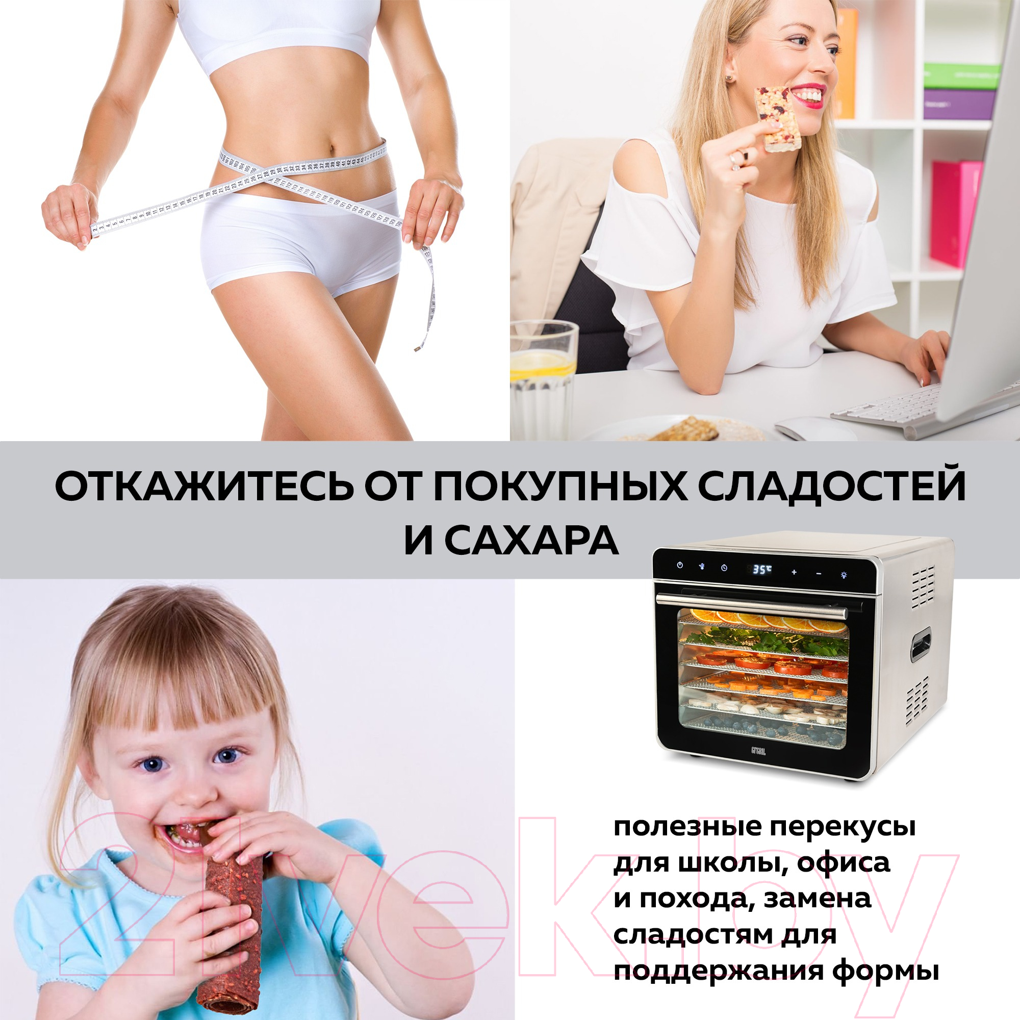 Сушильный шкаф для овощей и фруктов GFGRIL GFD-010