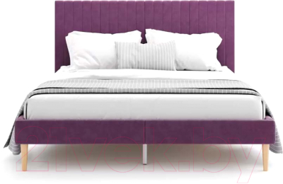 Двуспальная кровать Monofix Амма 140x200 (фиолетовый №25)