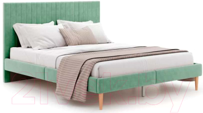 Двуспальная кровать Monofix Амма 140x200 (оливковый №30)