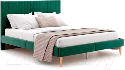 Двуспальная кровать Monofix Амма 140x200 (зеленый №33)