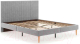 Двуспальная кровать Monofix Амма 140x200 (светло-серый №52) - 