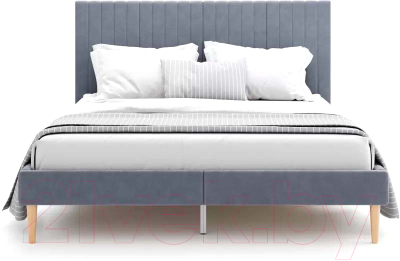Двуспальная кровать Monofix Амма 120x200 (серый №32)