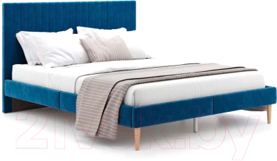 Двуспальная кровать Monofix Амма 120x200 (синий №26)