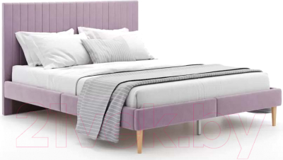 Двуспальная кровать Monofix Амма 120x200 (сиреневый №11)