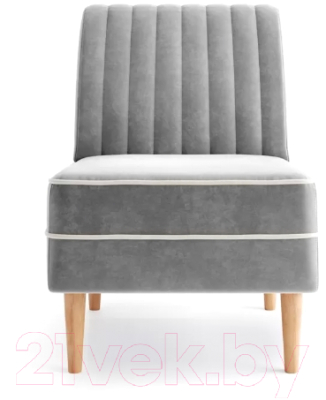 Кресло мягкое Mio Tesoro Амма (светло-серый №52)
