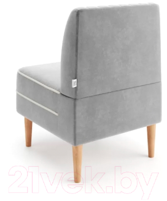Кресло мягкое Mio Tesoro Амма (светло-серый №52)