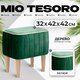 Пуф Mio Tesoro Амма (зеленый №33) - 