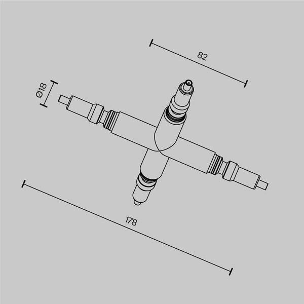 Коннектор для трековой системы Maytoni CA008TX-BS
