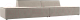 Диван Лига Диванов Монс Лофт / 119636 (микровельвет, бежевый/коричневый) - 