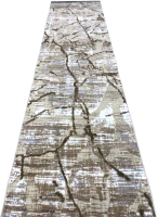 Ковровая дорожка Radjab Carpet Белла D059A / 8059RK (3x25, Cream Shirink/Vizon Fdy) - 