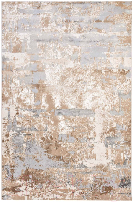Ковровая дорожка Radjab Carpet Белла D056A / 10609RK (4x25, Cream Shirink/Vizon Fdy)