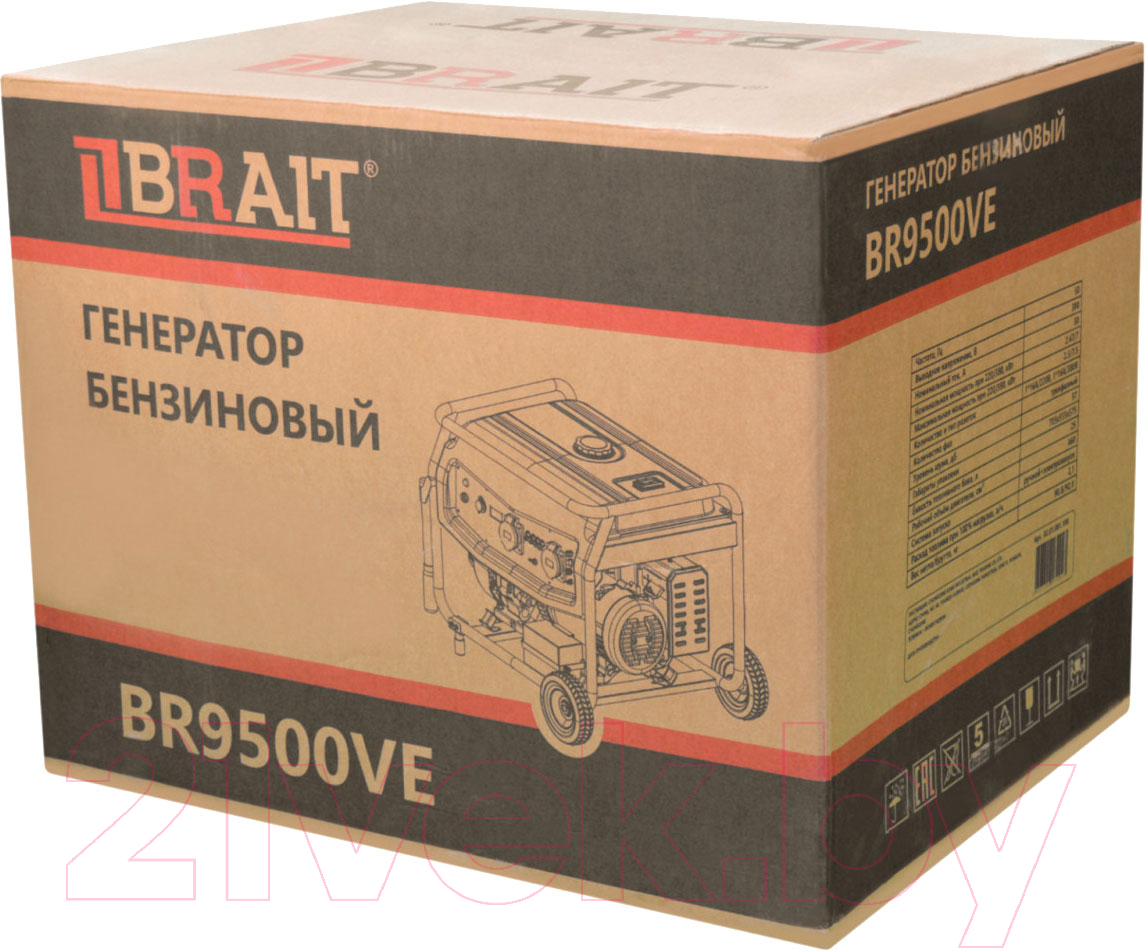 Бензиновый генератор Brait BR9500VE