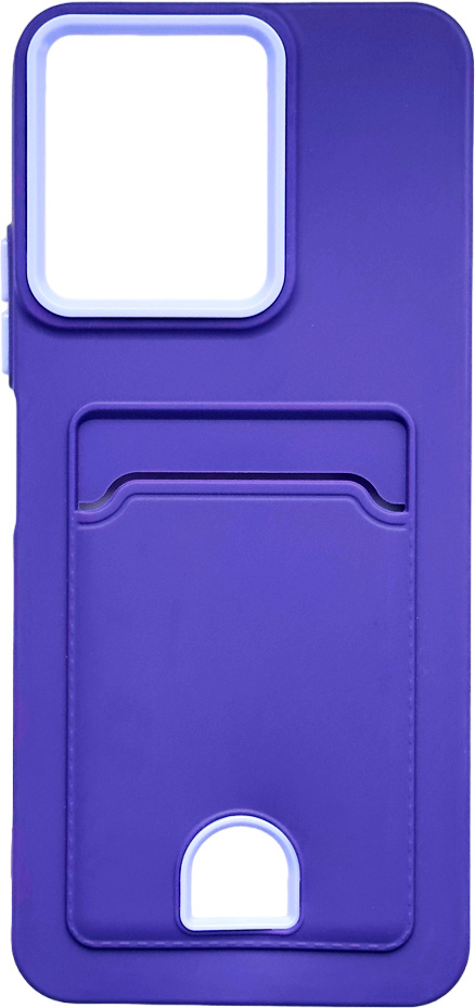 Чехол-накладка Case Matte Card Xiaomi Redmi Note 12 4G (фиолетовый матовый) — фото 1