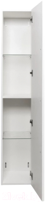 Шкаф-пенал для ванной La Fenice Elba 30x160 / FNC-05-ELB-B-30 (белый матовый)