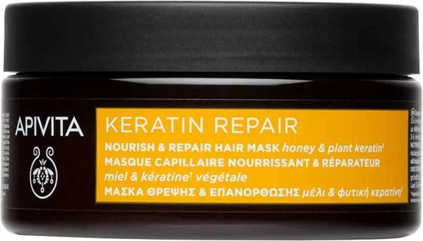 Маска для волос Apivita Nuorish and Repair питательная восстанавлив. с медом и кератином (200мл)