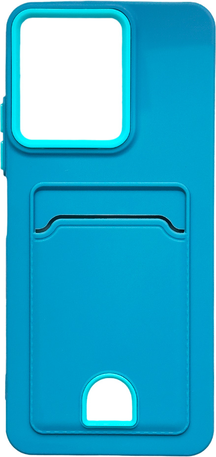 Чехол-накладка Case Matte Card Xiaomi Redmi Note 12 4G (голубой матовый)