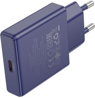 Зарядное устройство сетевое Hoco N44 (титановый синий) - 