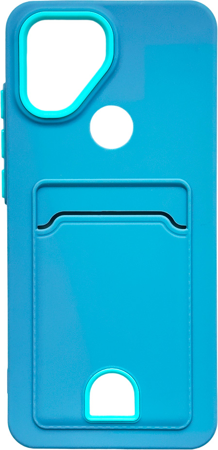Чехол-накладка Case Matte Card Xiaomi Redmi A2 Plus (голубой матовый) — фото 1