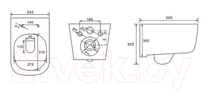 Купить Унитаз подвесной Aquatek Дива AQ2012B-00  