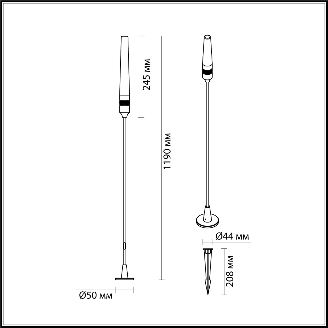 Светильник уличный Odeon Light Canna 7020/4GB — фото 5