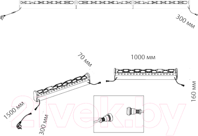 Светильник переносной Odeon Light Waterfall 7027/72FL