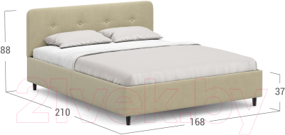 Двуспальная кровать Moon Family 1253 / MF010612