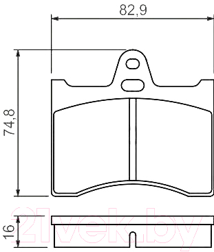 

Тормозные колодки Bosch, 0986463890