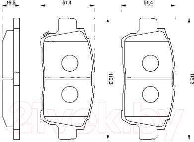 

Тормозные колодки Bosch, 0986424803