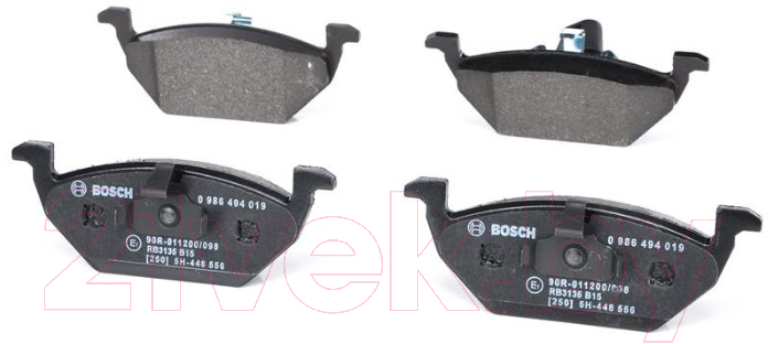 Тормозные колодки Bosch 0986494019 — фото 2